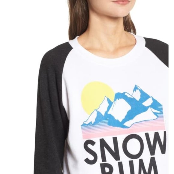 Wildfox Black and White Snow Bum Sweatshirt - Picture 4 of 11